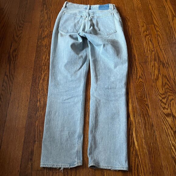 Abercrombie & Fitch The 90s Straight Low Rise Curve Love Jeans Women's Sz 26/2R - Picture 10 of 11